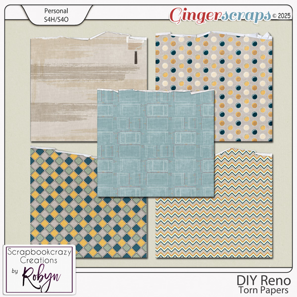 DIY Reno Torn Papers by Scrapbookcrazy Creations