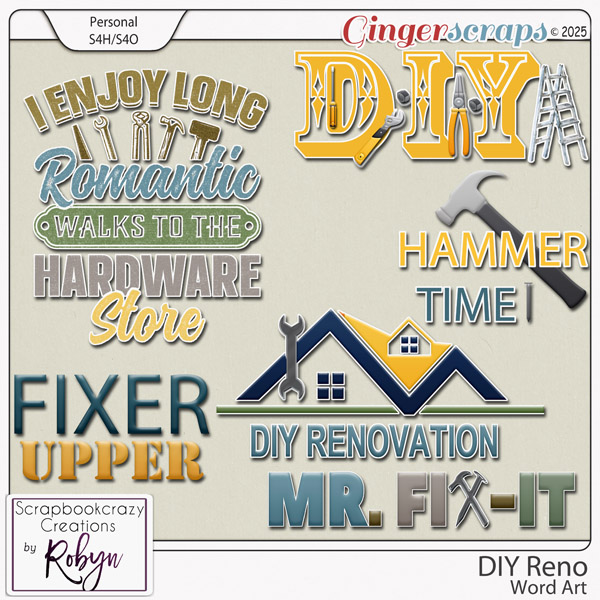 DIY Reno Word Art by Scrapbookcrazy Creations