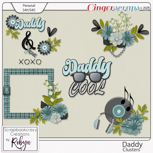 Daddy Clusters by Scrapbookcrazy Creations