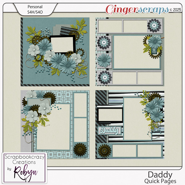 Daddy Quick Pages by Scrapbookcrazy Creations 