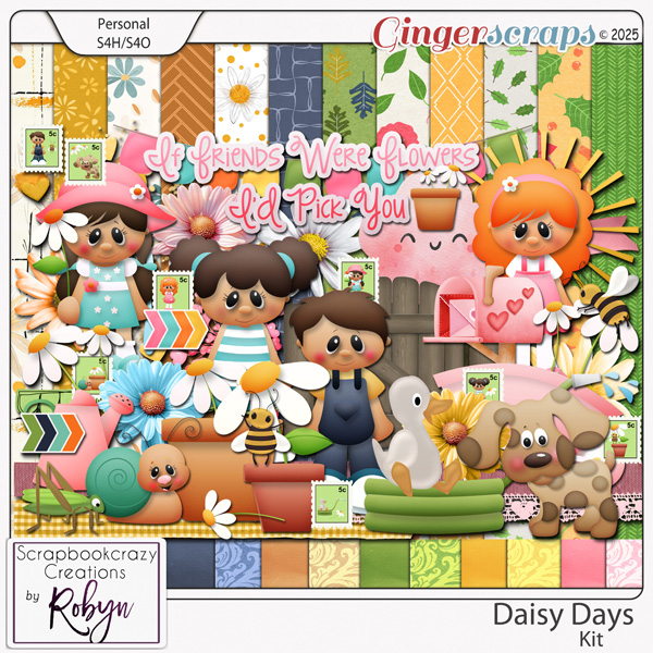 Daisy Days Kit by Scrapbookcrazy Creations