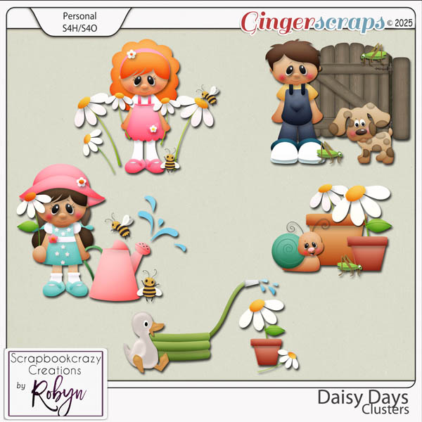 Daisy Days Clusters by Scrapbookcrazy Creations