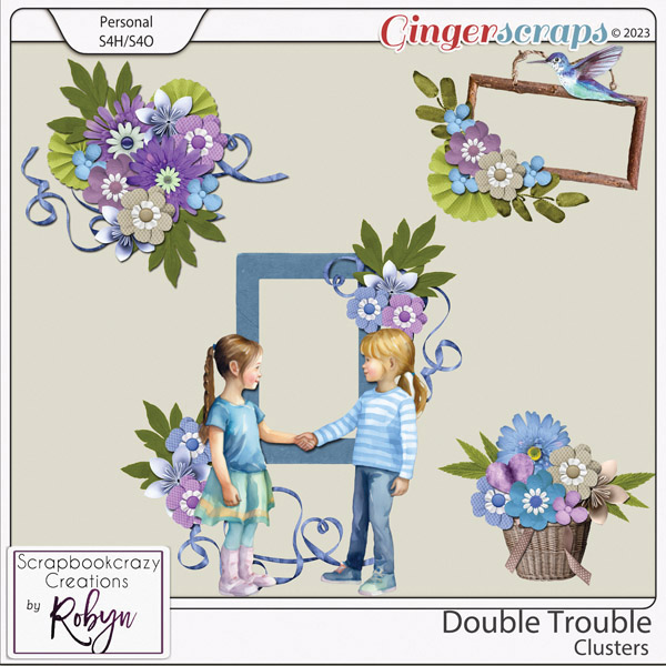 Double Trouble Clusters by Scrapbookcrazy Creations