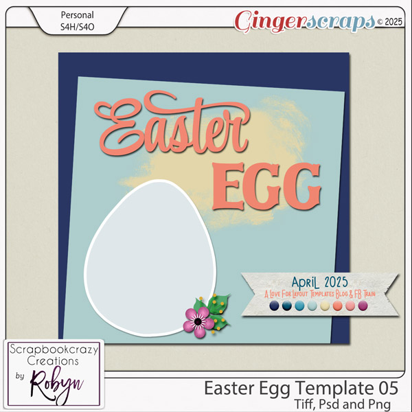 Easter Egg Template 05 by Scrapbookcrazy Creations
