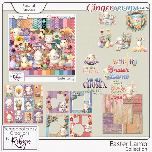 Easter Lamb Collection by Scrapbookcrazy Creations