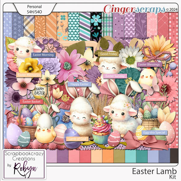 Easter Lamb Kit by Scrapbookcrazy Creations