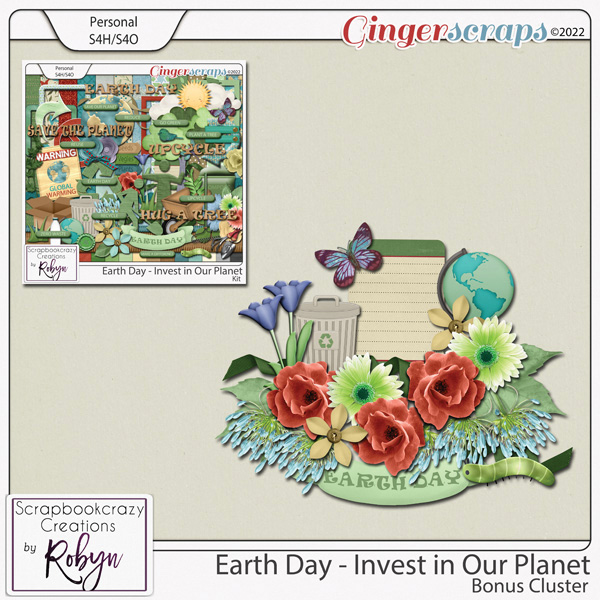 Earth Day Bonus Cluster by Scrapbookcrazy Creations