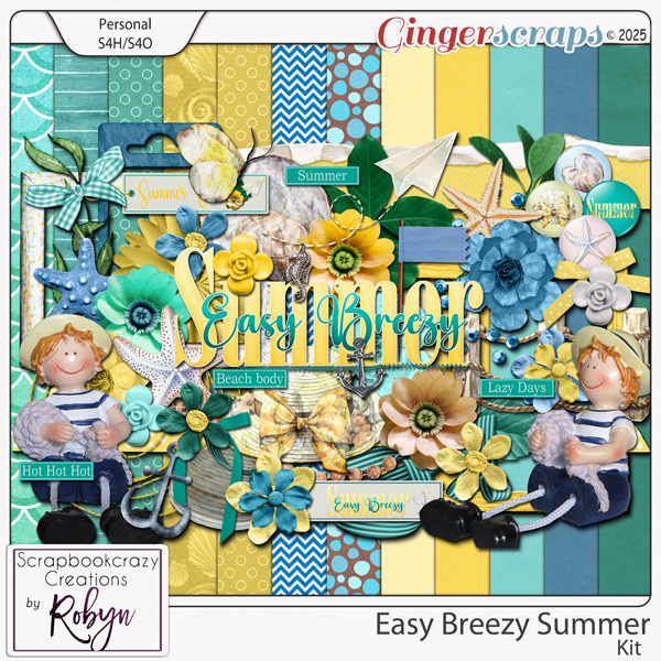 Easy Breezy Summer Kit by Scrapbookcrazy Creations