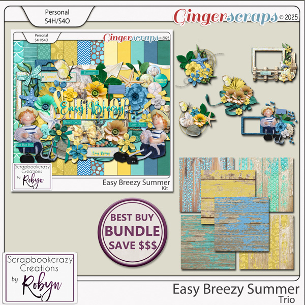 Easy Breezy Summer Trio by Scrapbookcrazy Creations