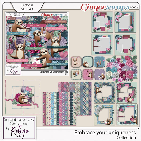 Embrace your Uniqueness Collection by Scrapbookcrazy Creations