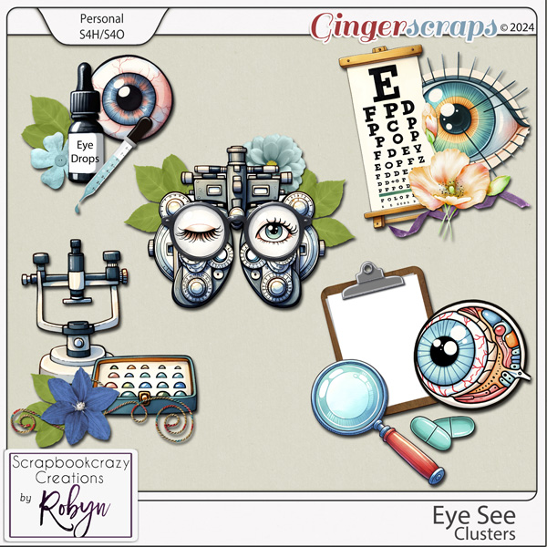 Eye See Clusters by Scrapbookcrazy Creations