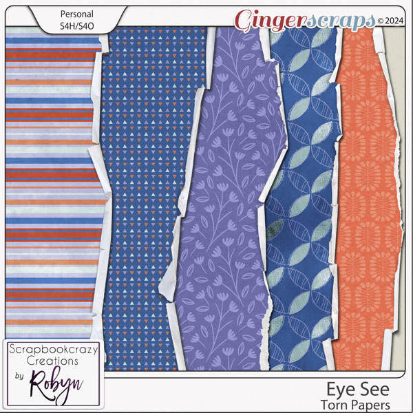 Eye See Torn Papers by Scrapbookcrazy Creations