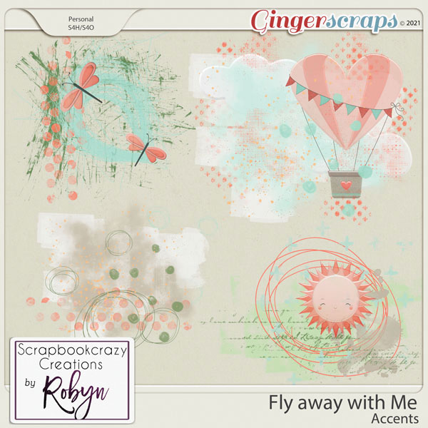 Fly away with Me Accents by Scrapbookcrazy Creations