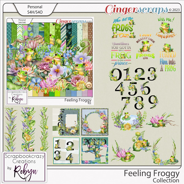 Feeling Froggy Collection by Scrapbookcrazy Creations