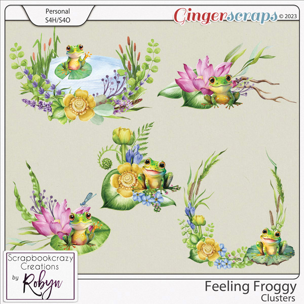 Feeling Froggy Clusters by Scrapbookcrazy Creations