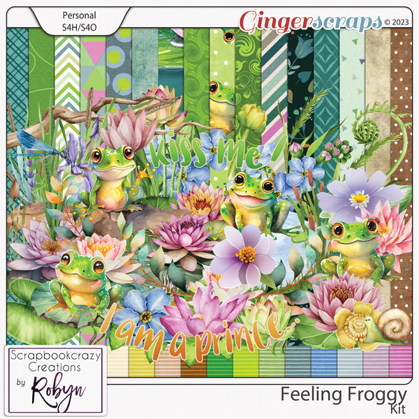 Feeling Froggy Kit by Scrapbookcrazy Creations