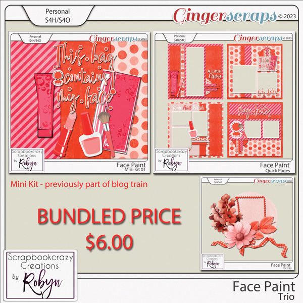 Face Paint Trio by Scrapbookcrazy Creations