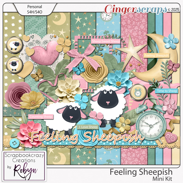 Feeling Sheepish Mini Kit by Scrapbookcrazy Creations