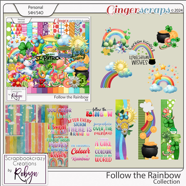 Follow the Rainbow Collection by Scrapbookcrazy Creations
