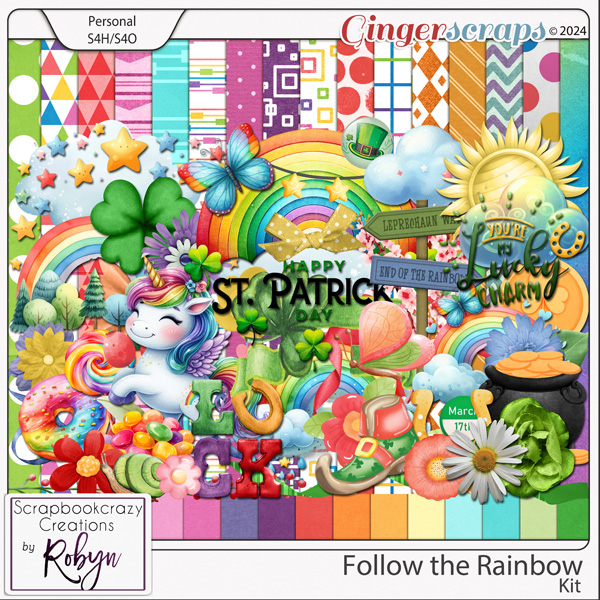 Follow the Rainbow Kit by Scrapbookcrazy Creations