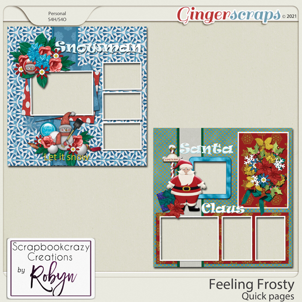 Feeling Frosty Quick Pages by Scrapbookcrazy Creations