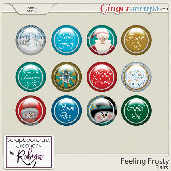 Feeling Frosty Flairs by Scrapbookcrazy Creations