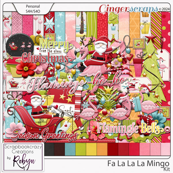 Fa la la la Mingo 01 Kit by Scrapbookcrazy Creations