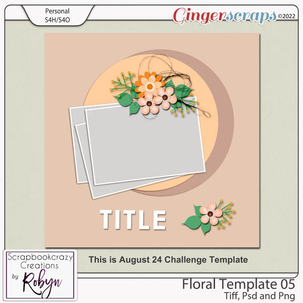 Floral Template 05 by Scrapbookcrazy Creations