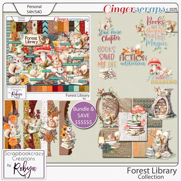 Forest Library Collection by Scrapbookcrazy Creatipns
