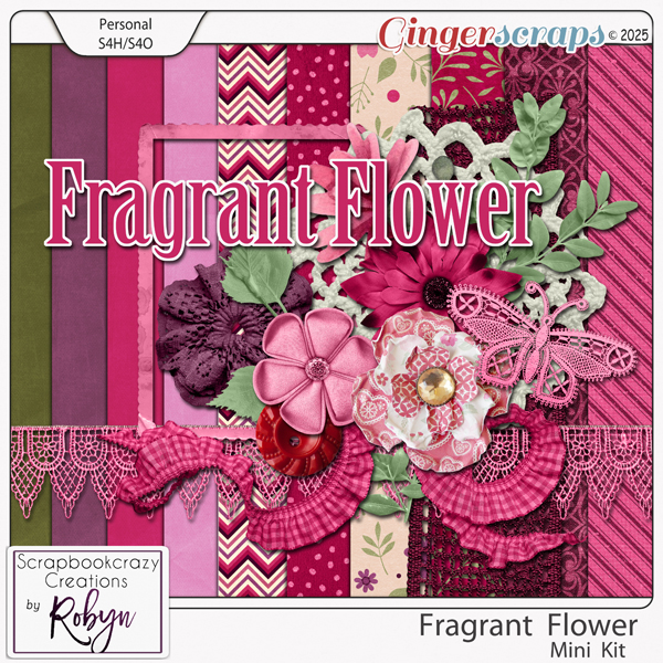 Fragrant Flower Mini Kit by Scrapbookcrazy Creations