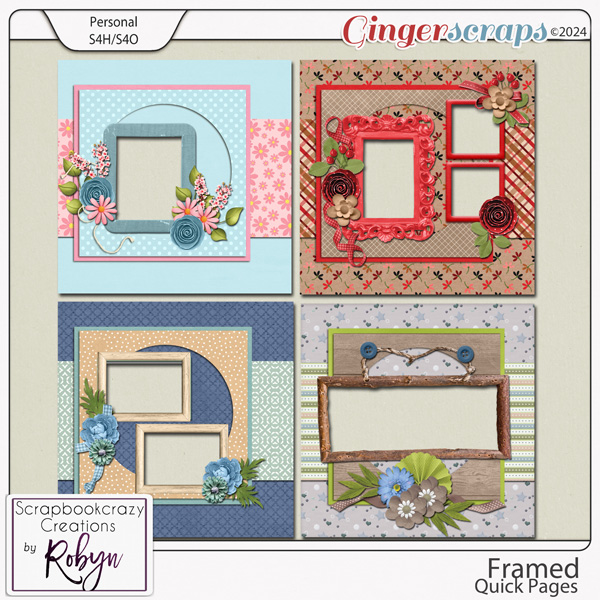 Framed Quick Pages by Scrapbookcrazy Creations