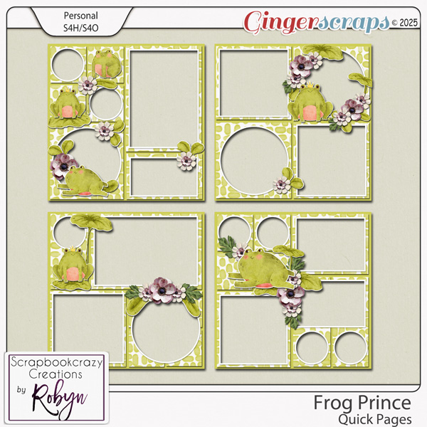 Frog Prince Quick Pages by Scrapbookcrazy Creations