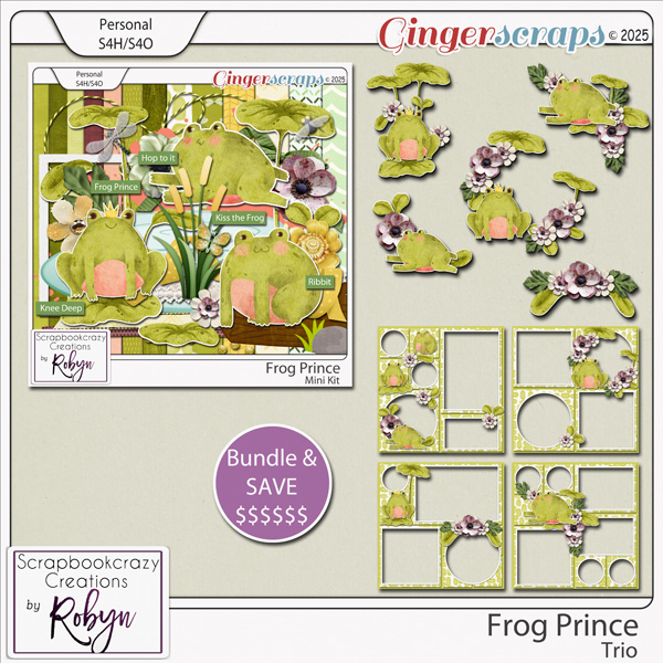 Frog Prince Trio by Scrapbookcrazy Creations