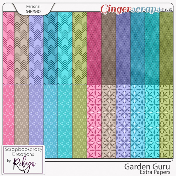 Garden Guru Extra Papers by Scrapbookcrazy Creations