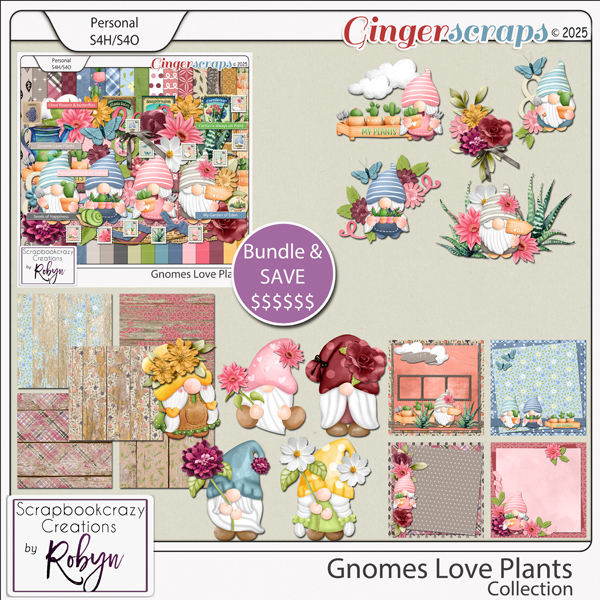 Gnomes Love Plants Collection by Scrapbookcrazy Creations