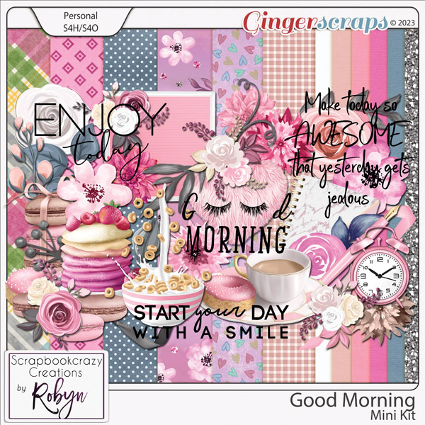 Good Morning Mini Kit by Scrapbookcrazy Creations