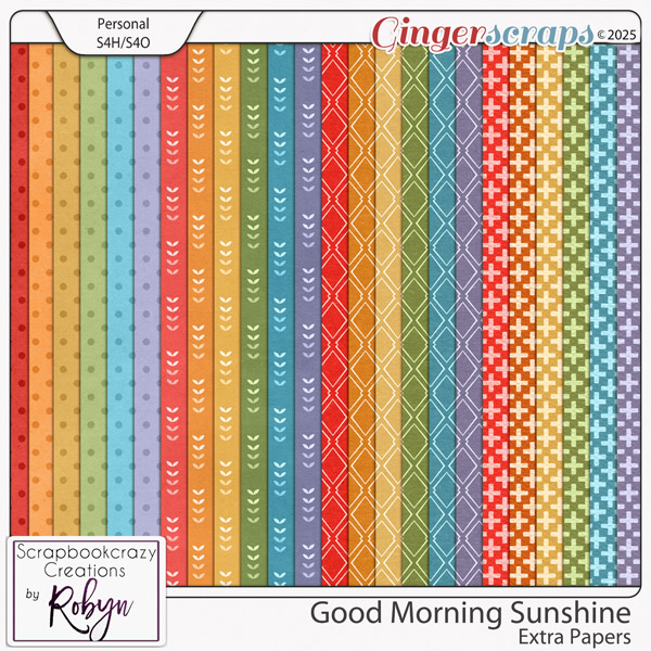 Good Morning Sunshine Extra Papers by Scrapbookcrazy Creations