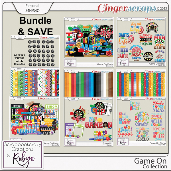 Game on Collection by Scrapbookcrazy Creations