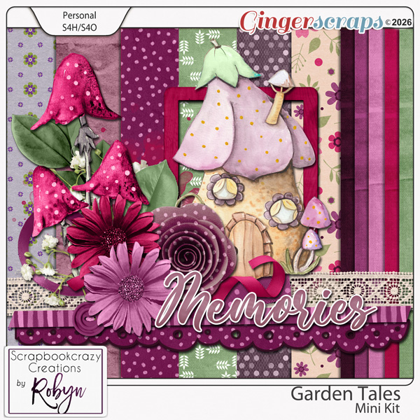 Garden Tales Mini Kit by Scrapbookcrazy Creations