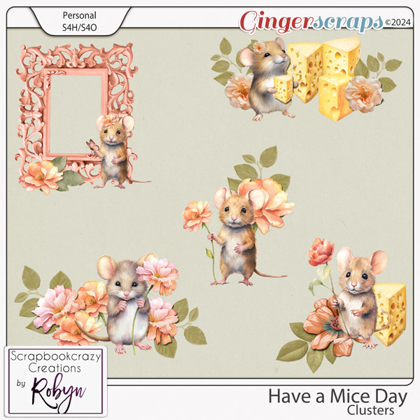 Have a Mice Day Clusters by Scrapbookcrazy Creations