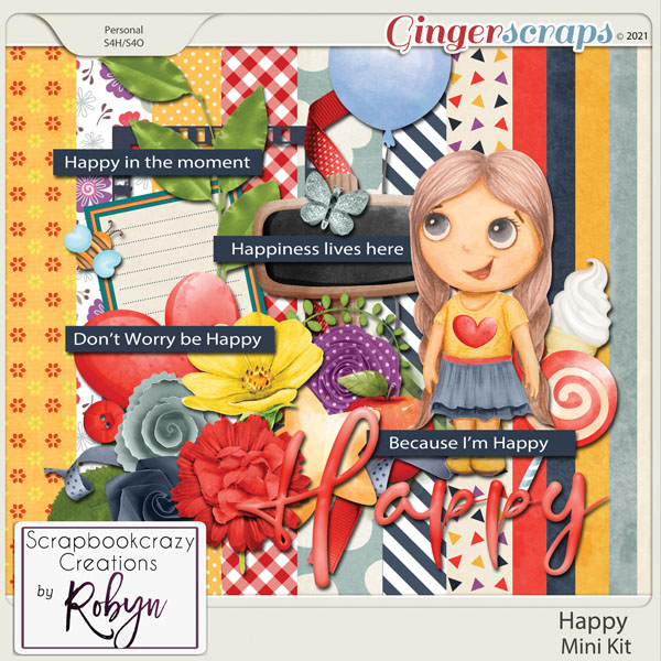 Happy Mini Kit by Scrapbookcrazy Creations