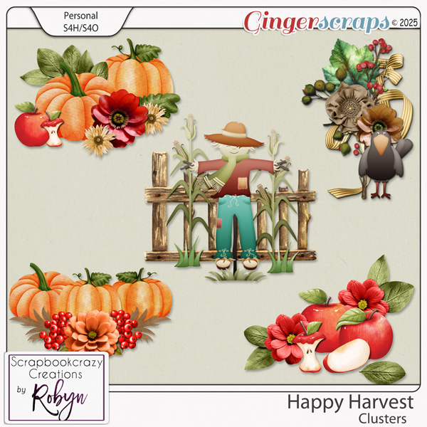 Happy Harvest Clusters by Scrapbookcrazy Creations