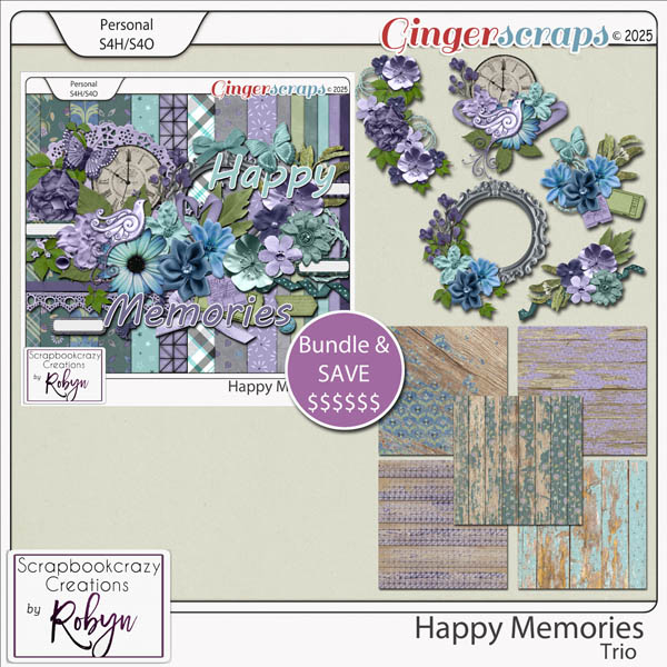 Happy Memories Trio by Scrapbookcrazy Creations