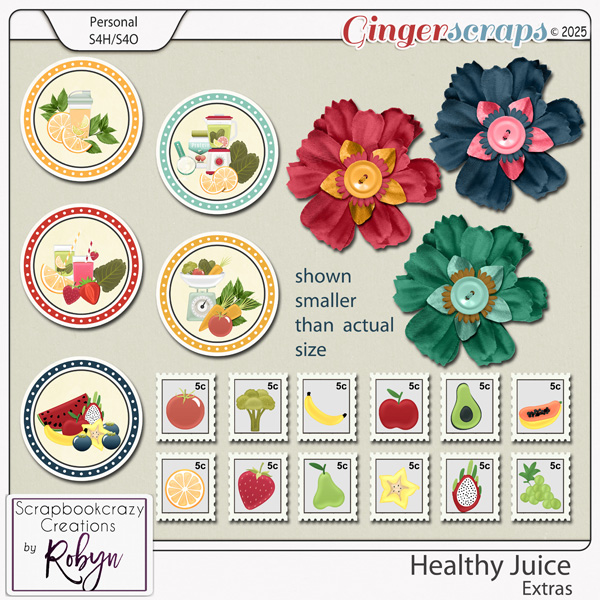 Healthy Juice Extras by Scrapbookcrazy Creations