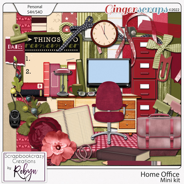 Home Office Mini Kit by Scrapbookcrazy Creations