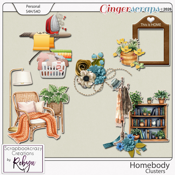 Homebody Clusters by Scrapbookcrazy Creations