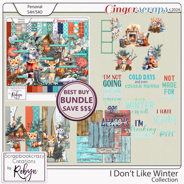 I Don't like Winter Collection by Scrapbookcrazy Creations