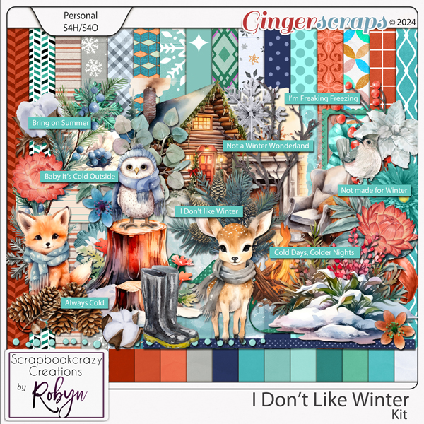 I Don't like Winter Kit by Scrapbookcrazy Creations