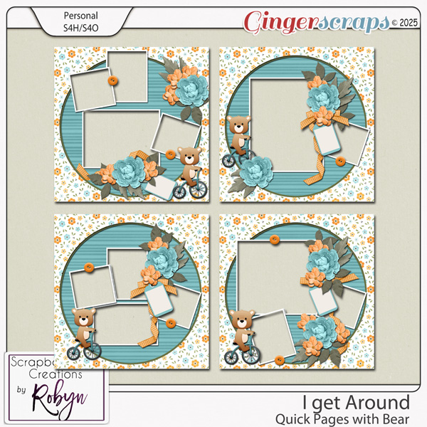 I get Around Quick Pages by Scrapbookcrazy Creations