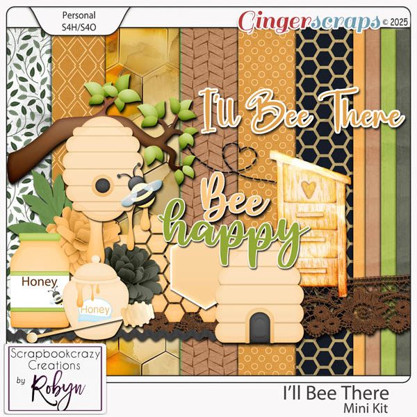 I'll Bee There Mini Kit by Scrapbookcrazy Creations
